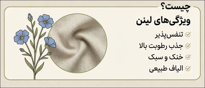 ویژگی های پارچه لینن