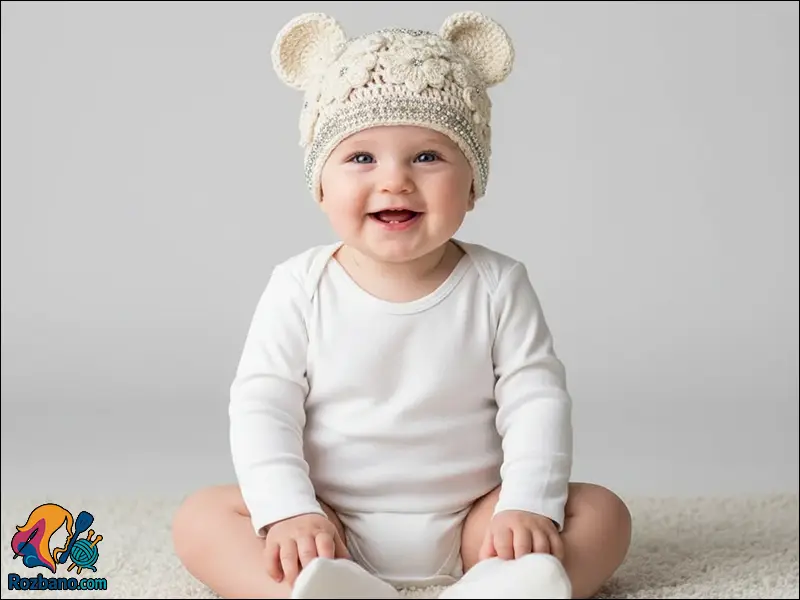 آموزش کامل بافت کلاه بند دار مناسب نوزاد و بزرگسال