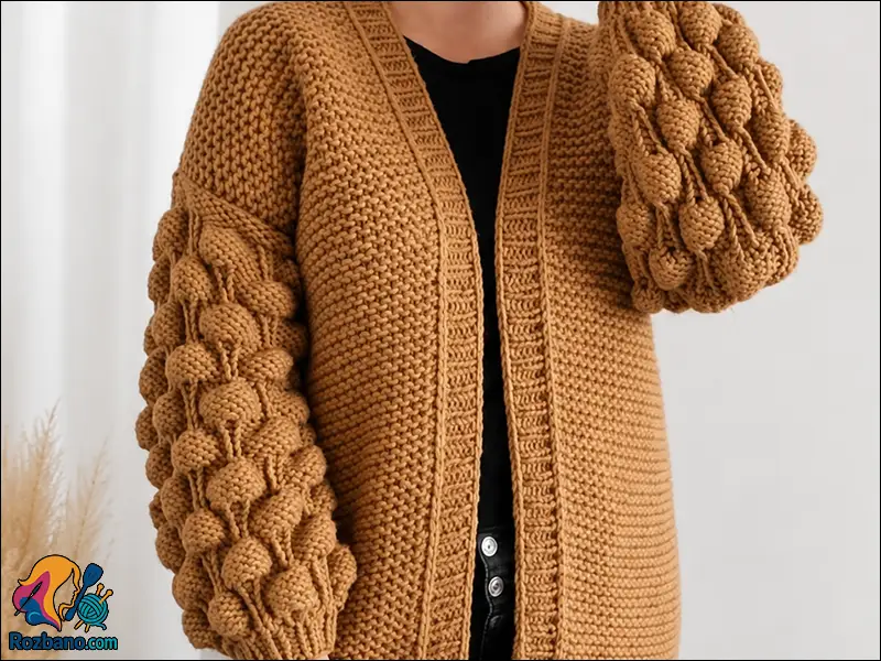 آموزش ساده و کاربردی بافت طرح بلوطی برای مبتدی ها