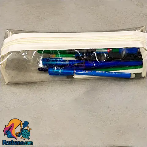 آموزش کامل و رایگان دوخت جامدادی طلقی شفاف و فانتزی از صفر تا صد