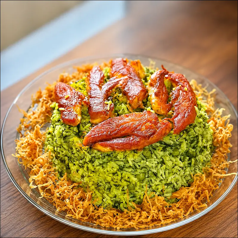 نخود پلو با ته انداز مرغ؛ طرز تهیه مرحله به مرحله