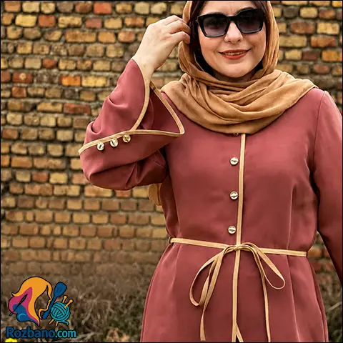 دوخت مانتو بهاره شیک در خانه با کمترین پارچه