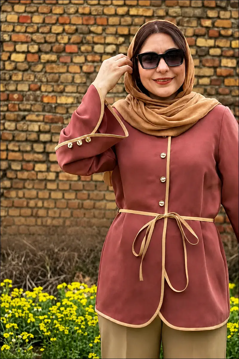 دوخت مانتو بهاره شیک در خانه با کمترین پارچه