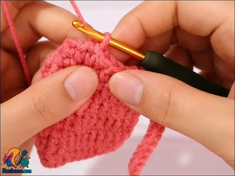 مراحل بافت جا ایرپادی با قلاب برای مبتدی ها