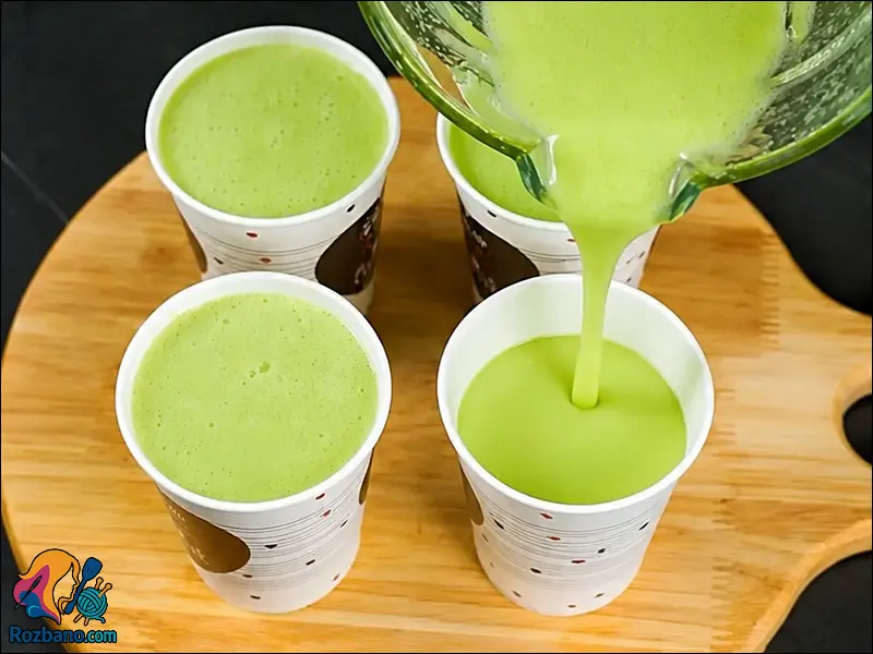 طرز تهیه دسر خنک تابستانی با بستنی و طالبی به صورت حرفه ای