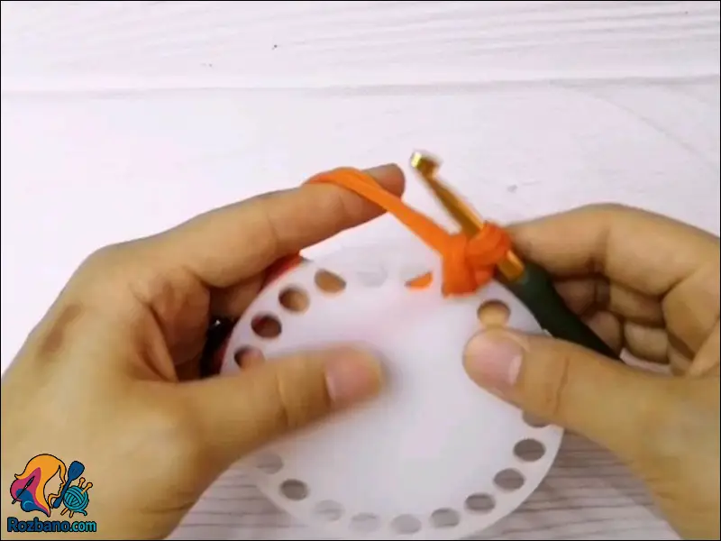 بافت مدل طنابی دوبل مرحله اول