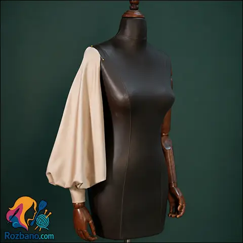 آموزش گام به گام دوخت آستین قارچی (ترفندهای خیاطی)
