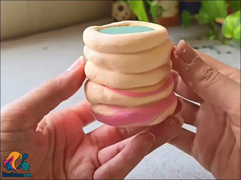 ساخت گلدان دکوری با پوست پسته مرحله به مرحله