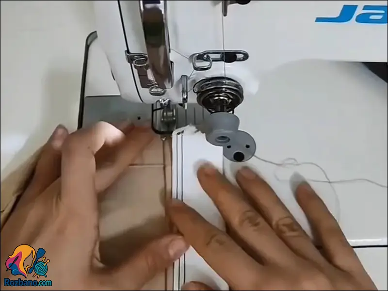 دوخت کمر دامن دخترانه با کش