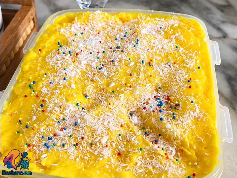 آموزش ویدیویی طرز تهیه بستنی زعفرانی خانگی کشدار بدون دستگاه