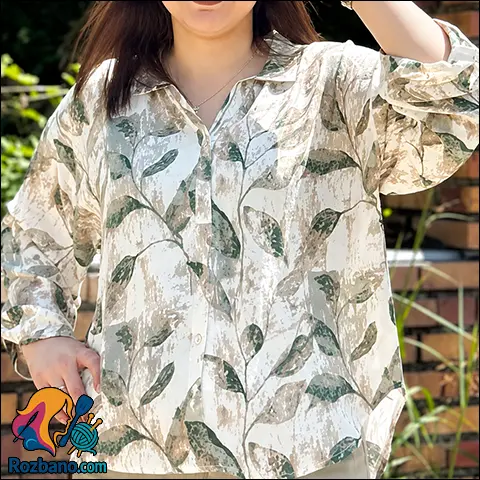 آموزش گام به گام دوخت شومیز با یقه سه دکمه در خانه