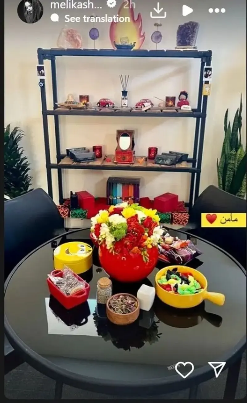 چیدمان جذاب و زیبای حیاط باصفا و دلباز ملیکا، خواهر مهراوه شریفی نیا/ زیبا، شیک و آرامبخش+عکس - مهراوهشریفینیا