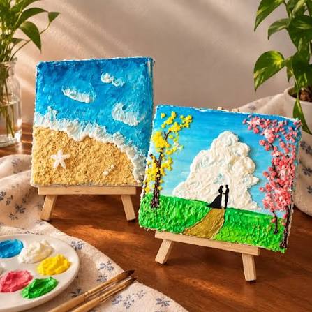 فراتر از خلاقیت؛ هنرنمایی خیرهکننده دختر شیرینیپز ایرانی در تهیه کیک تولد به شکل تابلوی نقاشی/ کیکی که باید در موزه باشه، نه در ویترین قنادی!😋😍 - images 29